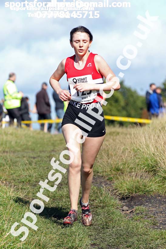 Womens under-17s  and under-20s 2019 Start Fitness Harrier league, Wrekenton, Gateshead. Photo: David T. Hewitson/Sports for All Pics